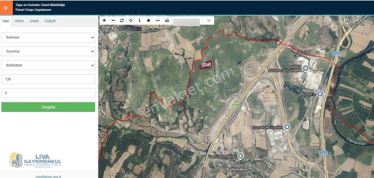 Balıkesir Susurluk Balıklıdere De Satılık 7700 M² Tarla, — fotoğraf 3