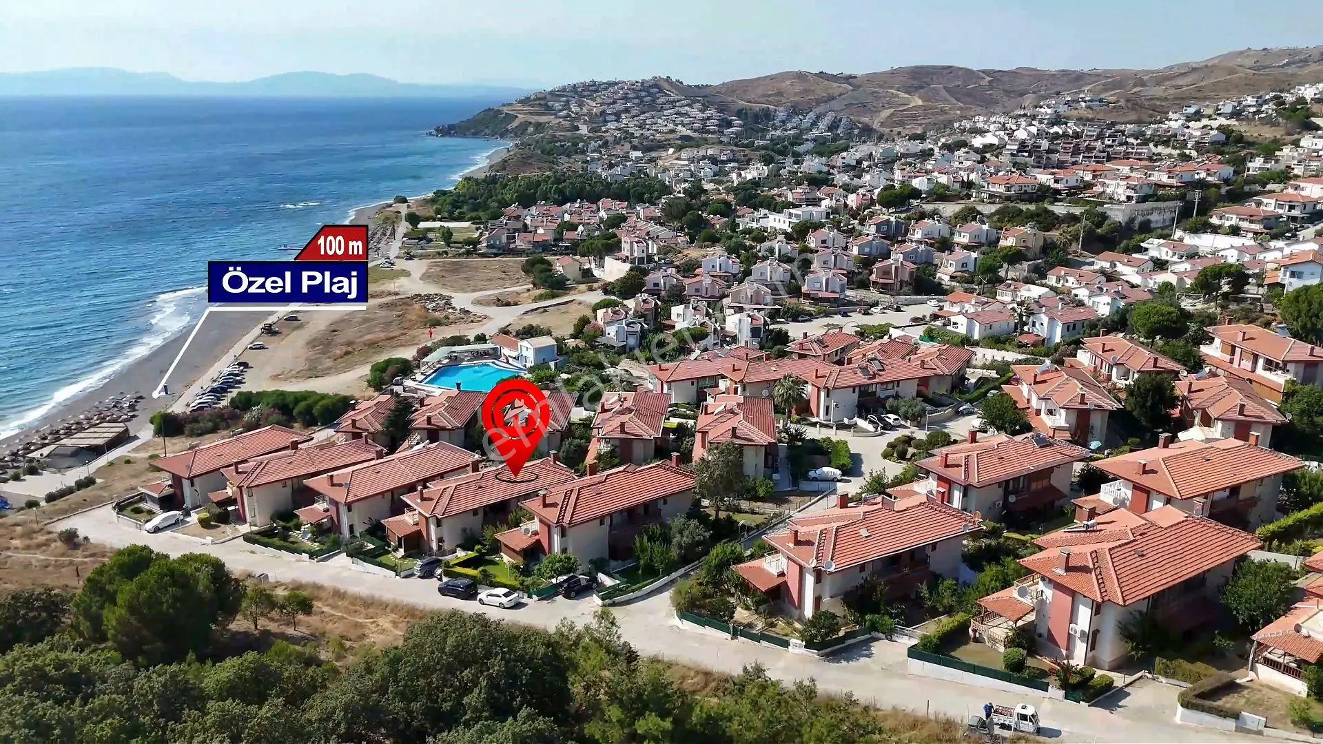 İzmir Seferihisar Esenyalı Sitesi'nde Denize 50 M |özel Plaj & Havuz Ayrılcalığıyla Satılık Yazlık — fotoğraf 22