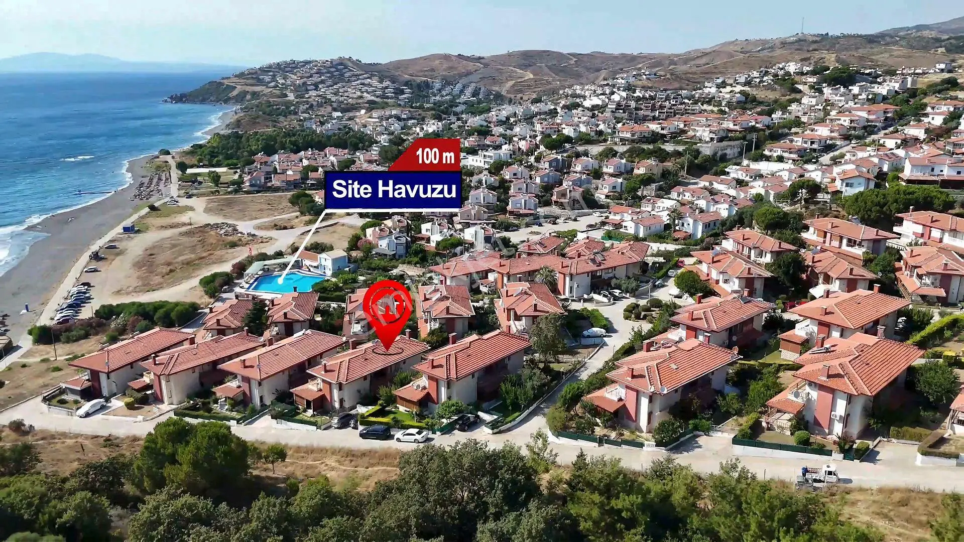 İzmir Seferihisar Esenyalı Sitesi'nde Denize 50 M |özel Plaj & Havuz Ayrılcalığıyla Satılık Yazlık — fotoğraf 23