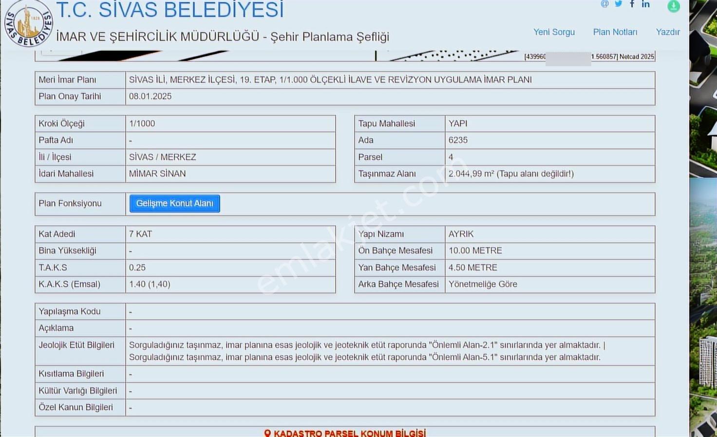C.k'dan Danişmentgazi (yapı)mahallesinde Yatırımlık Arsa Hissesi — fotoğraf 7