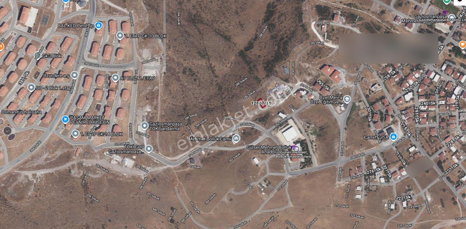Altıeylül Gaziosmanpaşa Mah. Satılık Emsalsiz 1020 M² Arsa