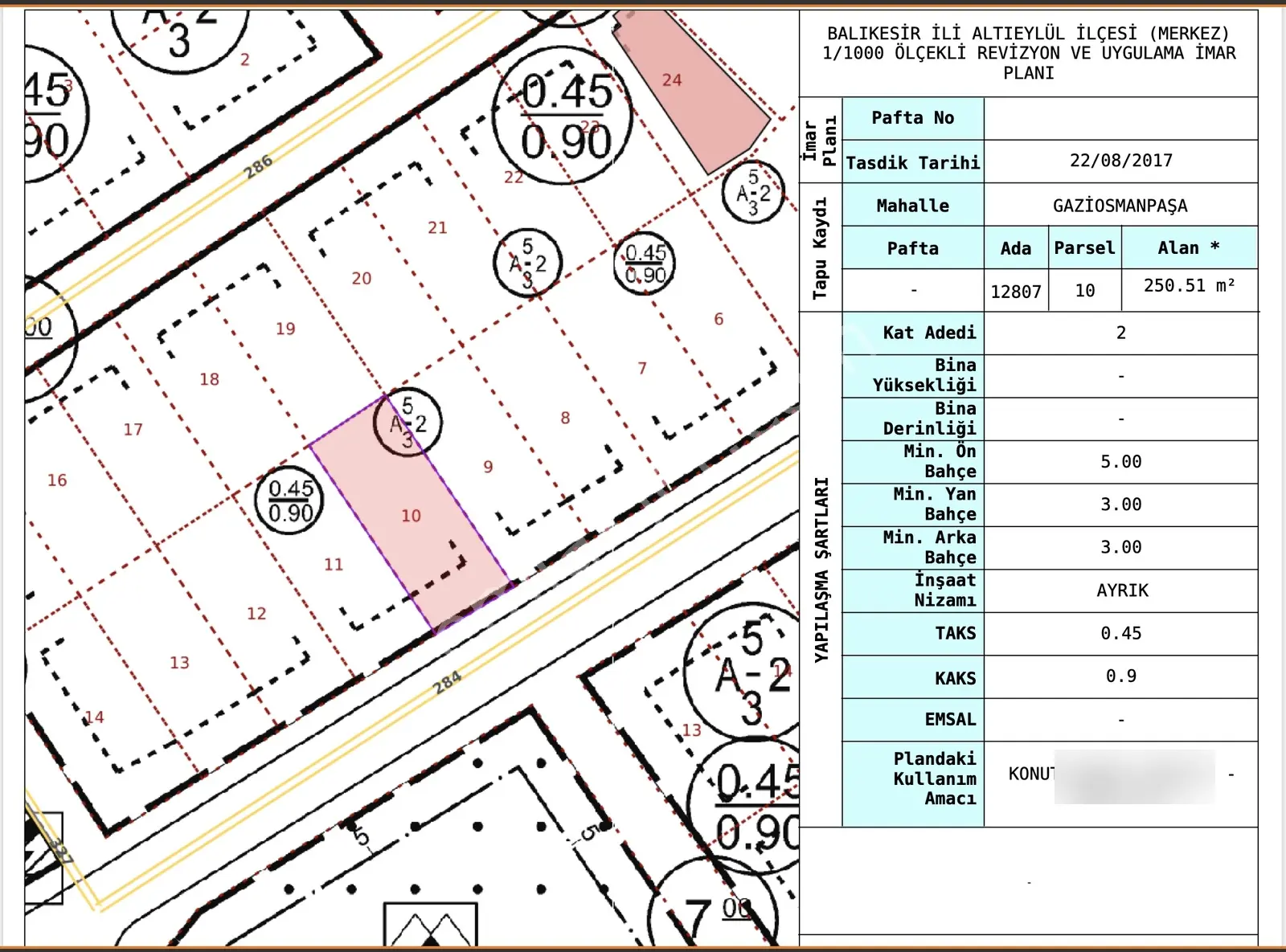 Altıeylül Gaziosmanpaşa Mah. Satılık Emsalsiz 1020 M² Arsa — fotoğraf 11