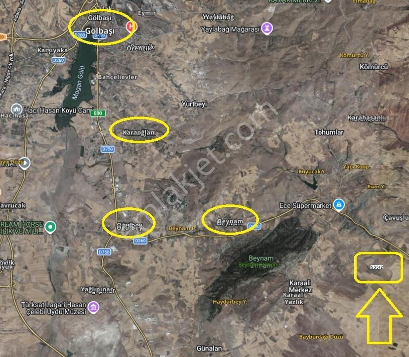 Beynam Tek Tapu Güzel Konum 1000m2 Köşe Arsa Etrafı Çevrili — fotoğraf 9