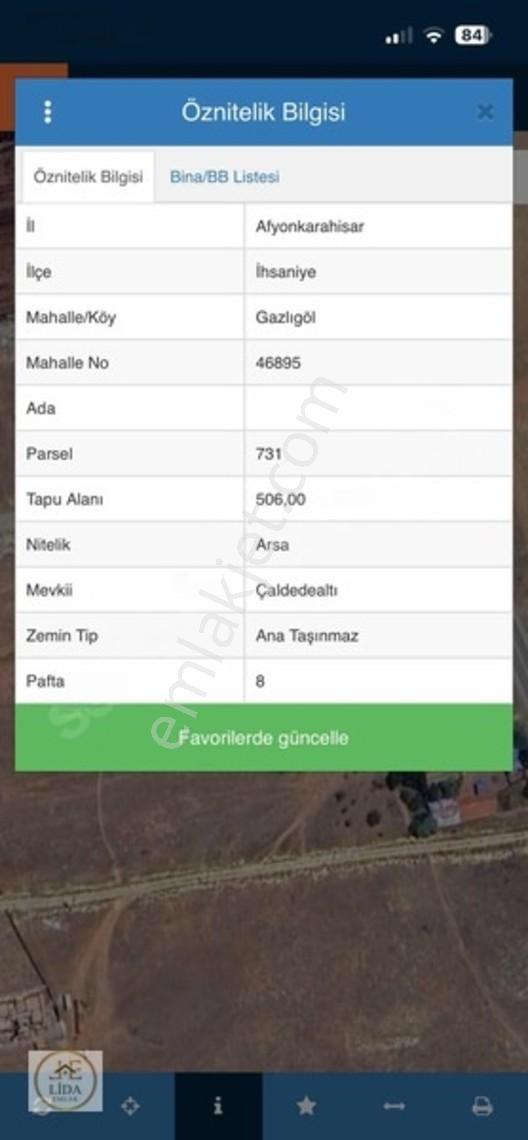 Lıda Emlaktan Gazlıgölde Satılık Arsa