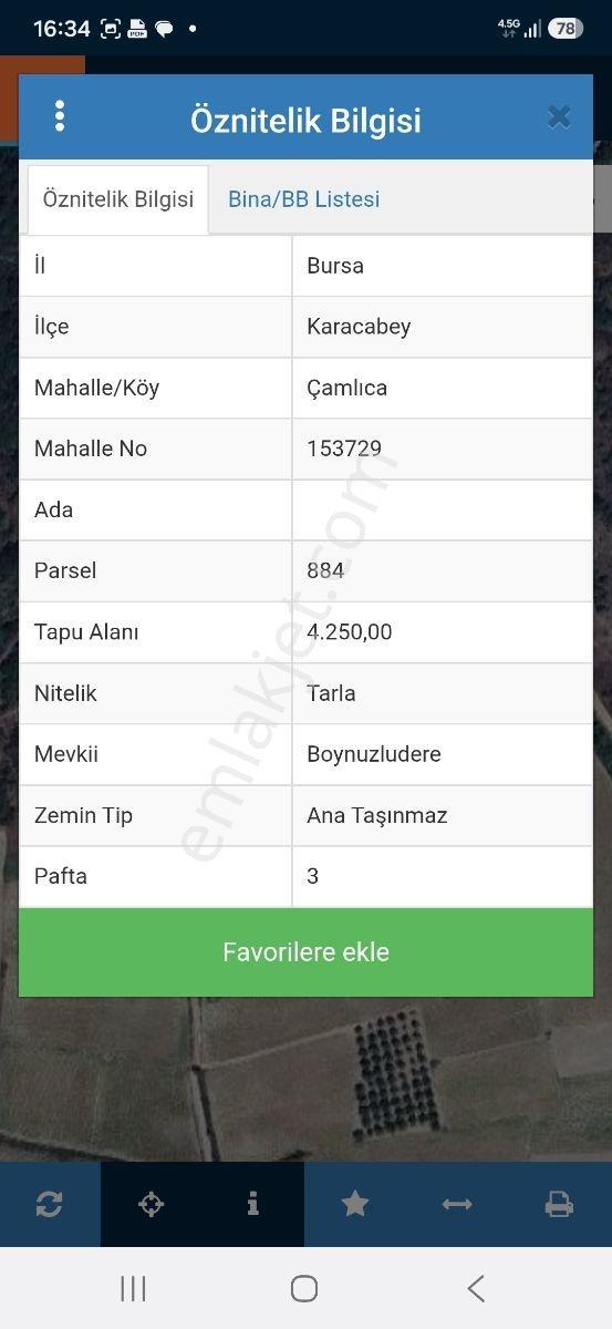 Karacabey Çamlıca Köyünde 4.250 M² Tek Tapu Satılık Tarla — fotoğraf 6
