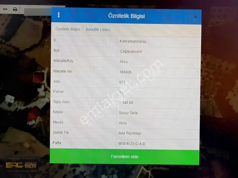 Çaglayancerit Aksu Mahallesi Satılık Tarla — fotoğraf 2