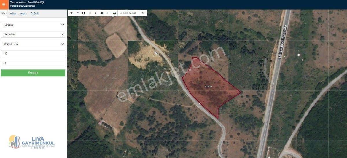 Safranbolu Örencik Köyünde Eflani Yolu Üzeri 8697m2 Tarla Satılıktır — fotoğraf 2