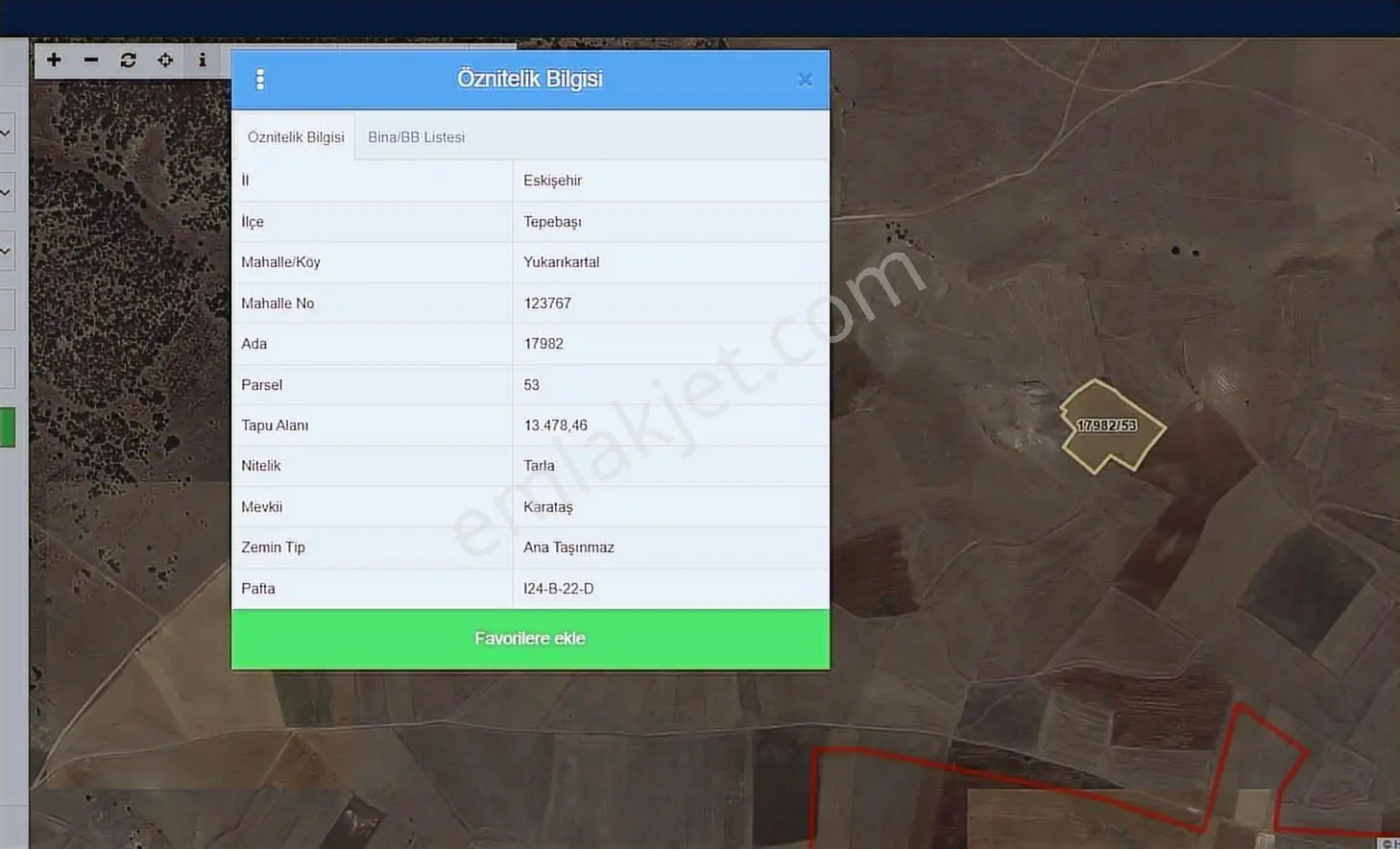 Rw Detay'dan Yukarı Kartal'da 13.478 M2 Satılık Tarla — fotoğraf 5