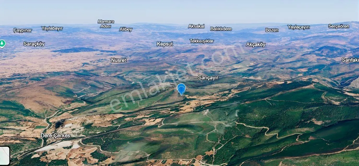 Mir'den Kepsut Tilkicik'de 4087 M2 Satılık Tarla — fotoğraf 19
