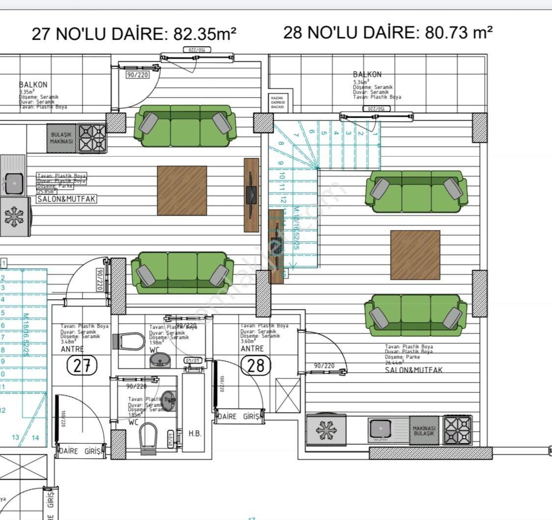 Kartepe Ertuğrul Gazi Mahallesi Satılık Sıfır 2+1 Dubleks Daire — fotoğraf 9