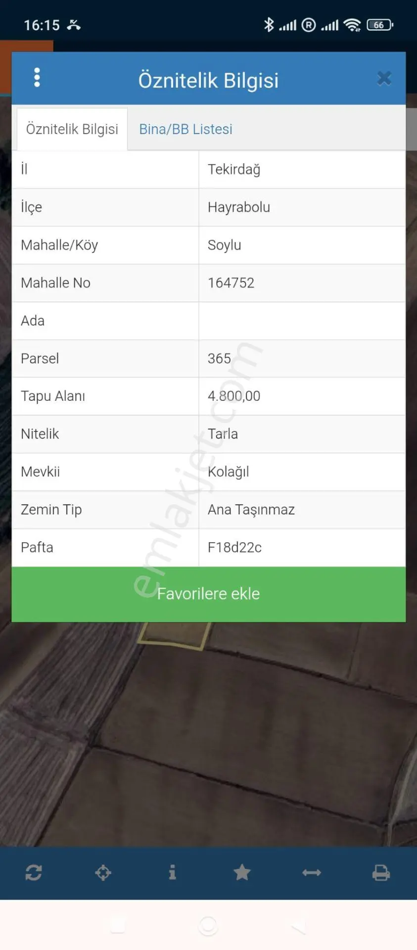 Hayrabolu Soylu'da Kadastro Yoluna Cephe 4800 M² Satılık Tarla — fotoğraf 2