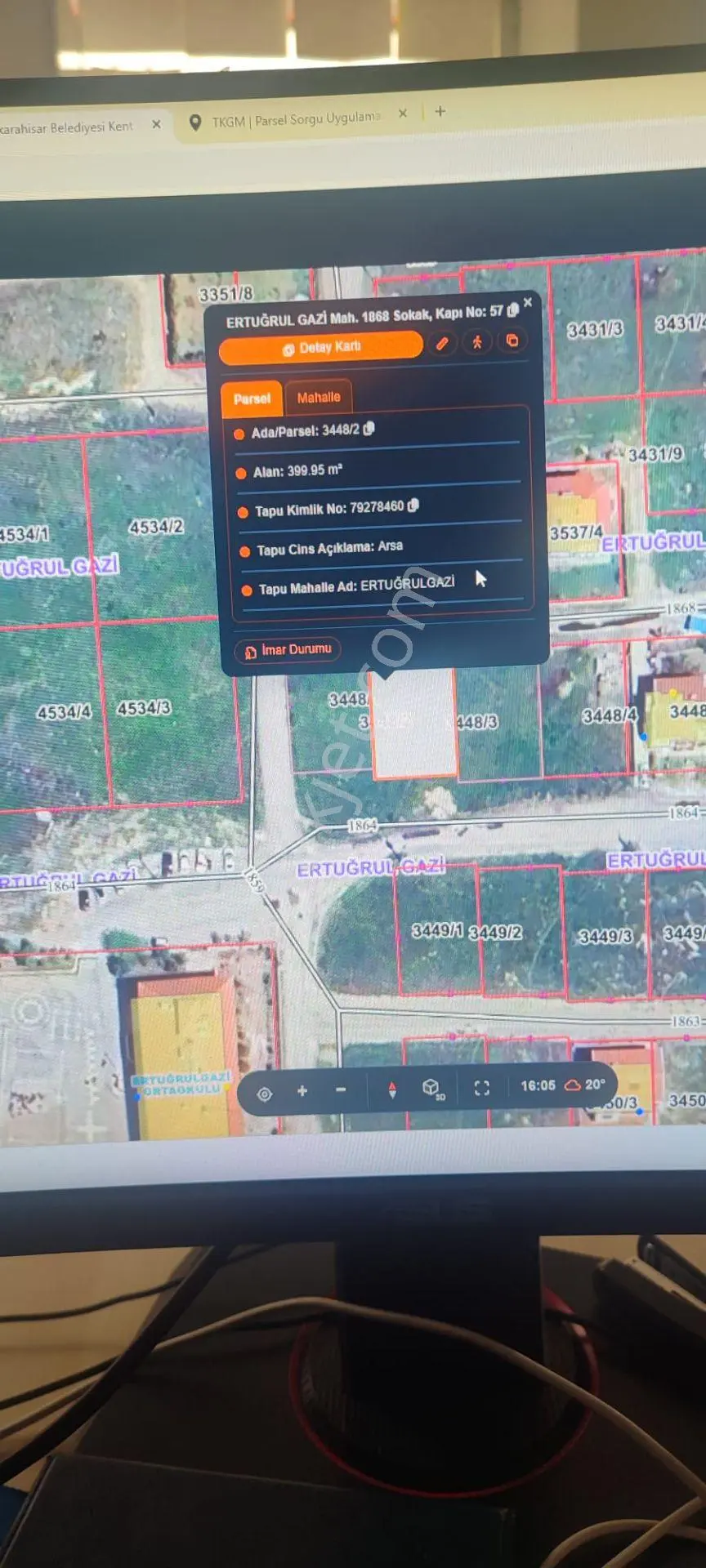 Afyon Tezcan Emlaktan Ertuğrul Gazi 400 Lük Arsa — fotoğraf 4