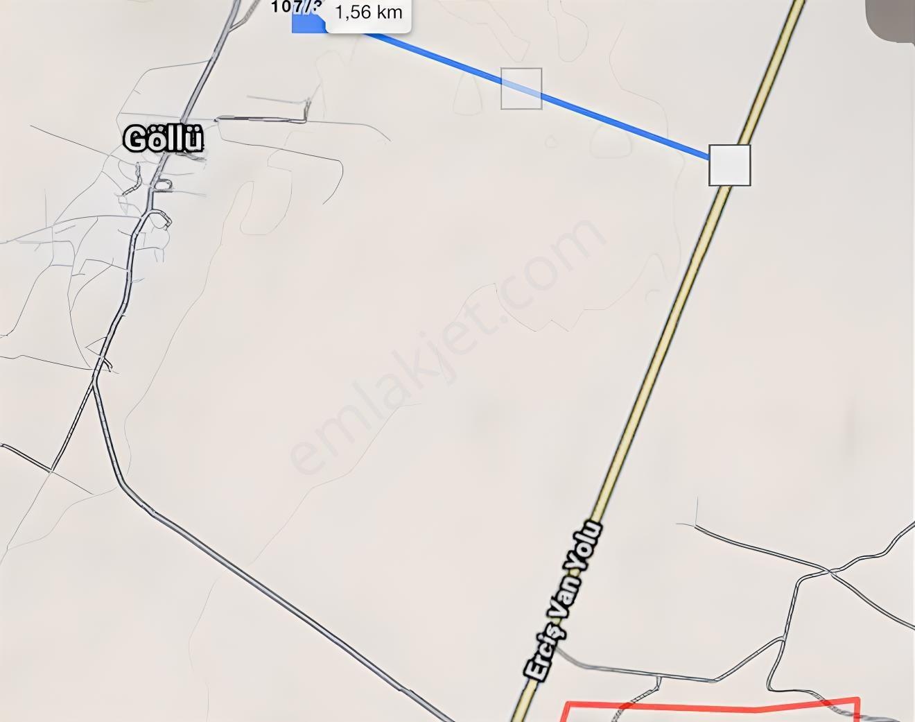 Tuşba Göllüde Erdiş-Van Yoluna 1,5 Km Yatırımlık 3.058 M² Tarla