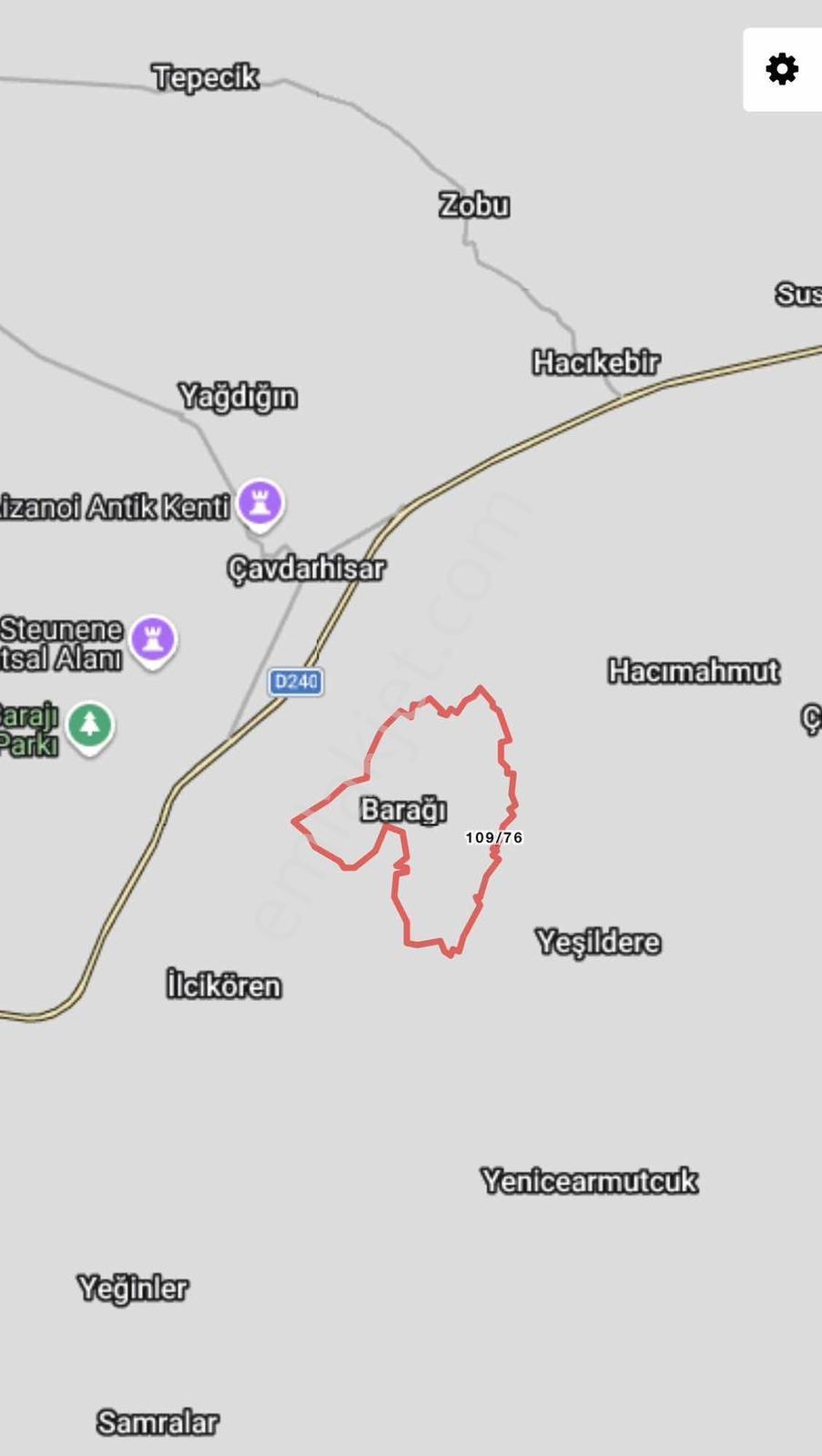 Kütahya Çavdarhisar Barağıda Tek Tapu 4.540 M2 Tarla — fotoğraf 4