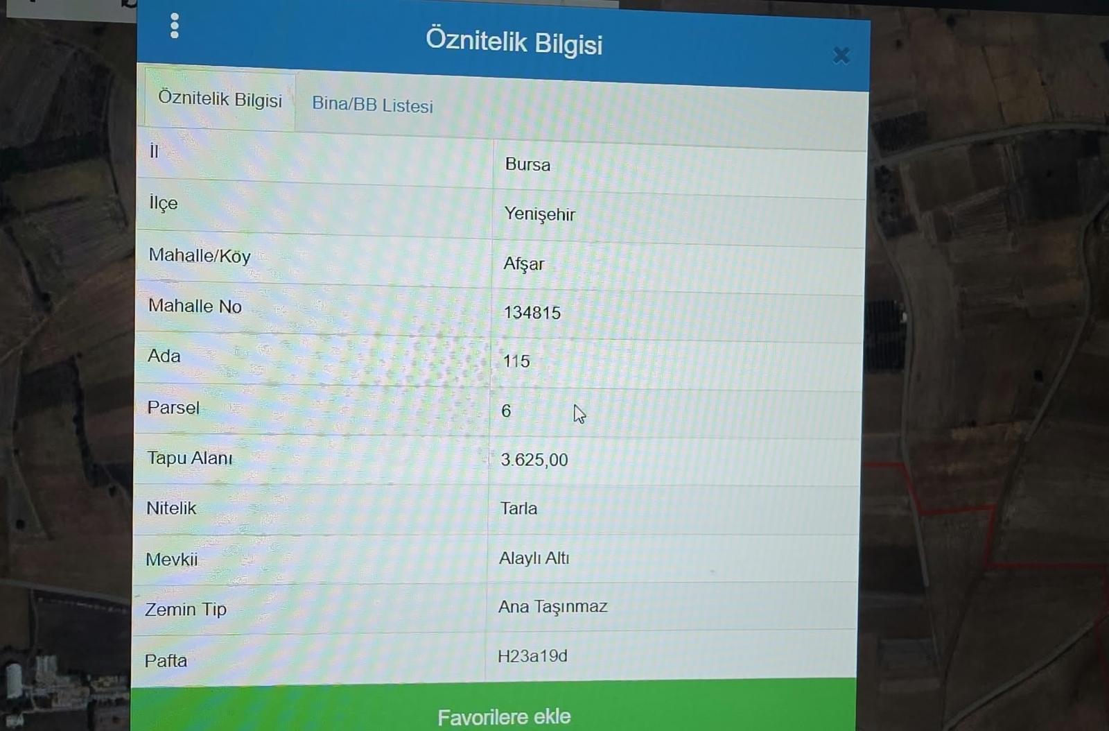 Bke Bursa Kılıç Tn Yenişehir Afşar Köyde Satılık 3.625m2 Tarla — fotoğraf 8