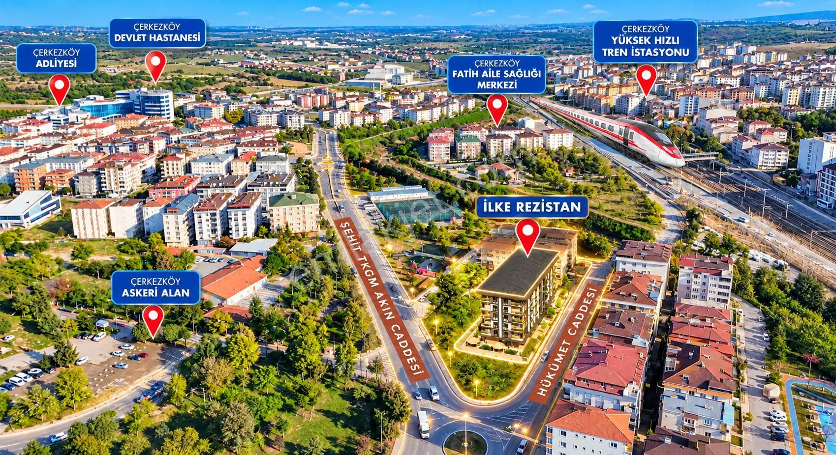 Re/max Landden Çerkezköyde Hızlı Tren Yanı Sıfır 1+1 Rezidans — fotoğraf 3