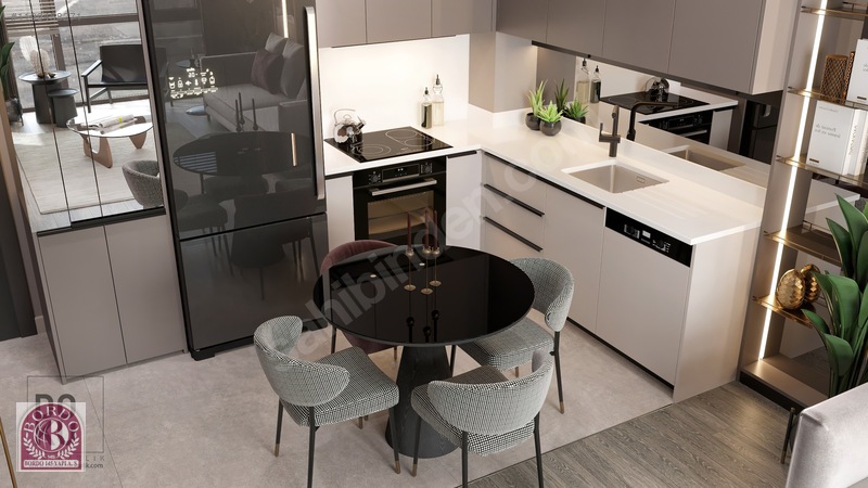 Satış Ofisinden Bordo Yaşam Projesi 1+1 Satılık Daire — fotoğraf 12