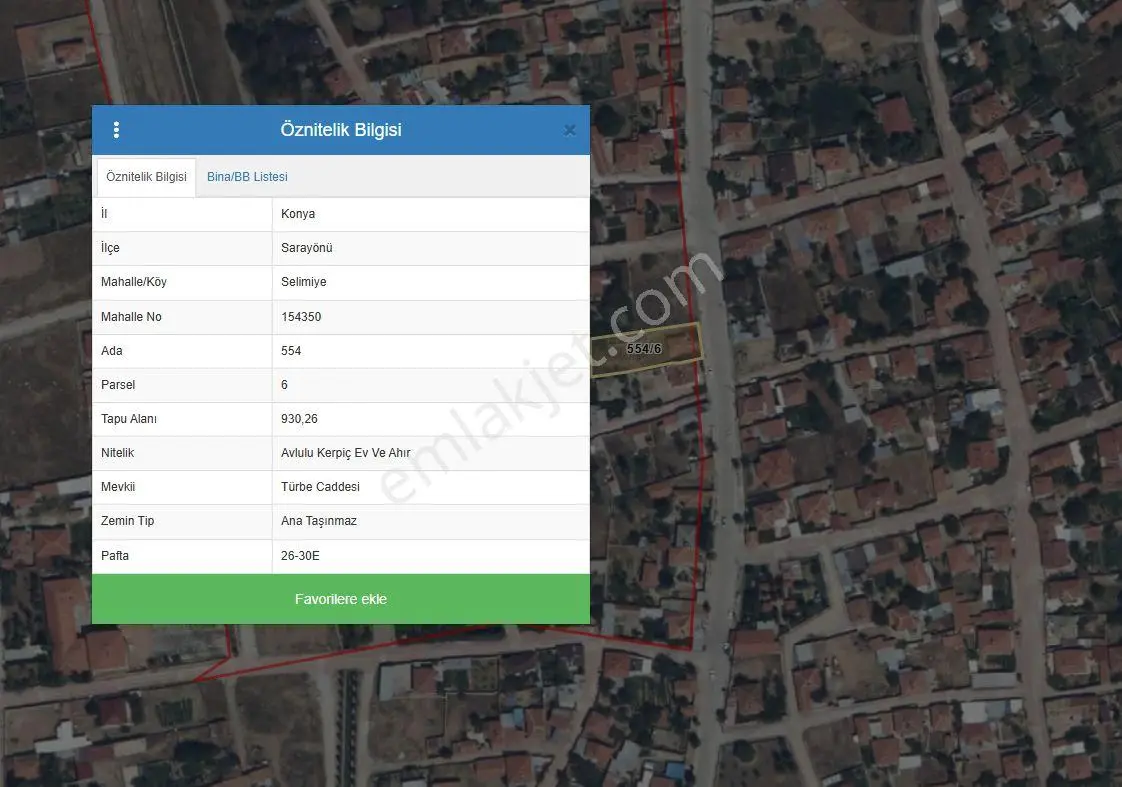 Sarayönü Selimiye'de 930 M² Cadde Üzeri Satılık Arsa — fotoğraf 2