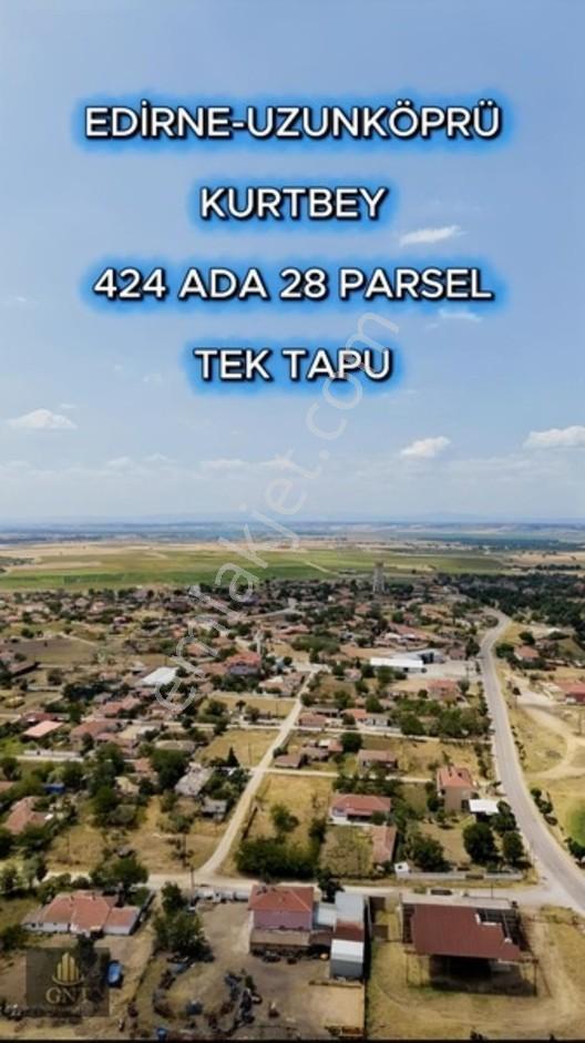Edirne Uzunköprü Kurtbeyde 1.078 M² Tek Tapu Kadastro Yollu