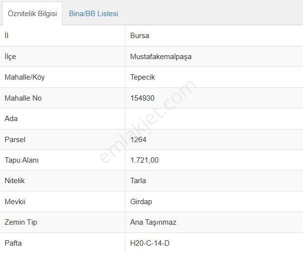 M.kemalpaşa Tepecik | Köye Yakın 1.721 M² Tek Tapu Tarla — fotoğraf 4