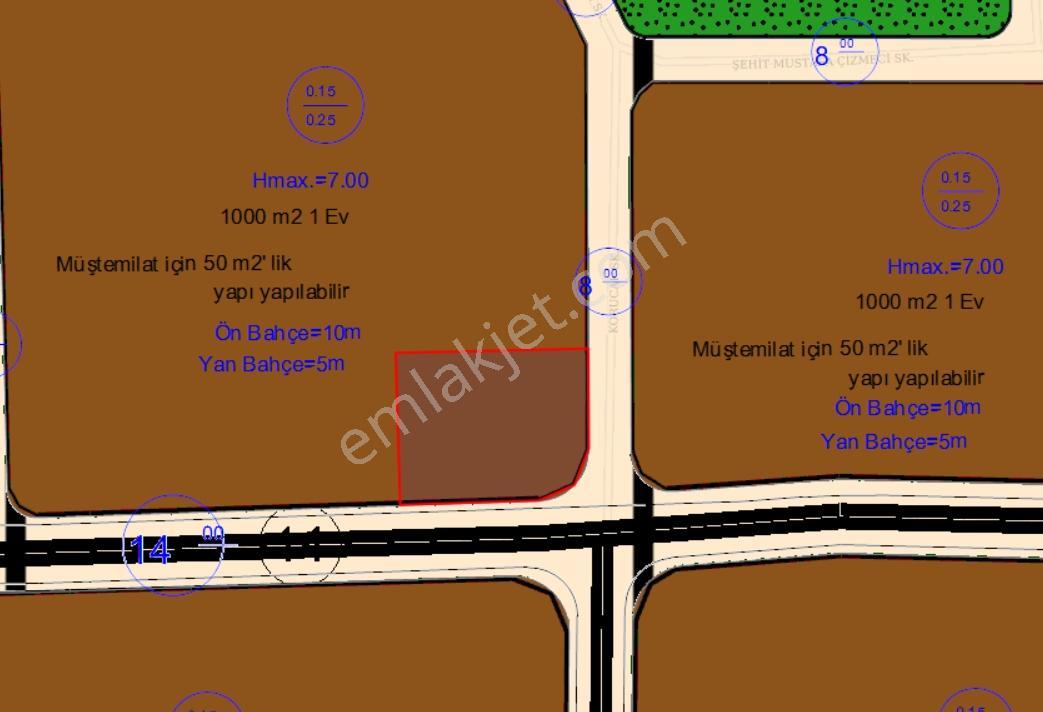 Karatay Saraçoğlunda İki Yola Cepheli Köşe Konumda 1.000 M² Arsa — fotoğraf 4