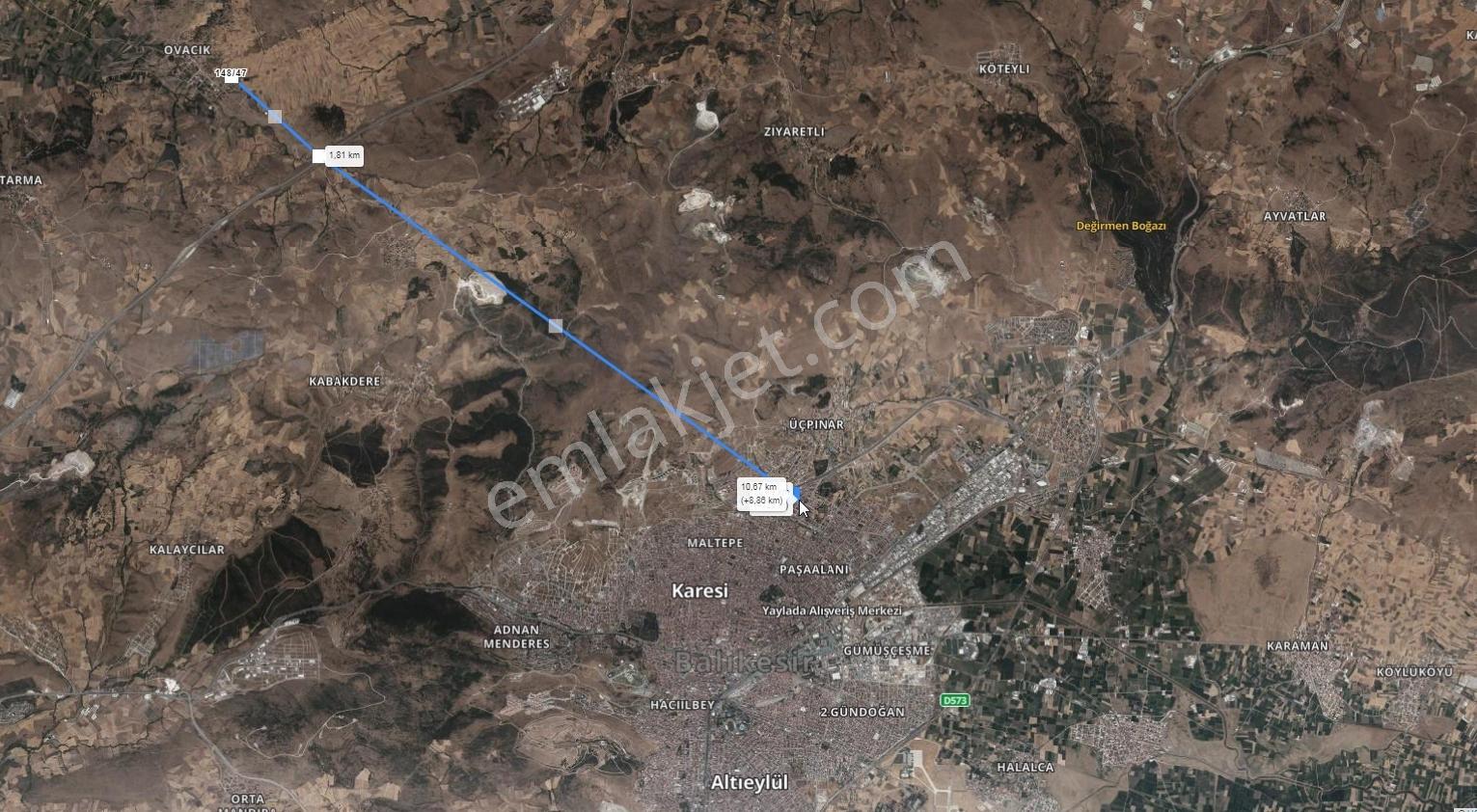 Balıkesir Ovacıkta Yol Kenarı Arsa İst İzm Otoyoluna 1.8 Km — fotoğraf 3