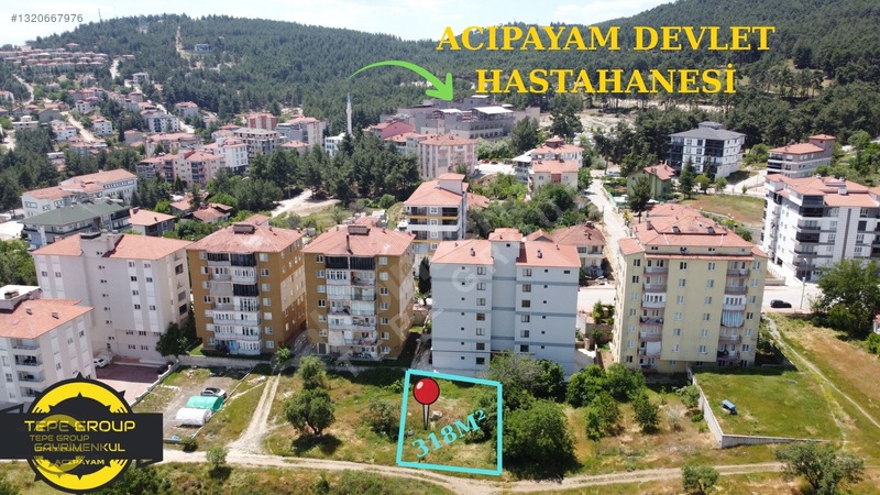 Denizli-Acıpayam'Da 318 M² Bodrum+4 Kat İmarlı Yatırımlık Arsa!
