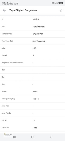 Seydikemer Kadıköy'de 20/40 Konut İmarlı, 655 M² Arsa Fırsatı — fotoğraf 13