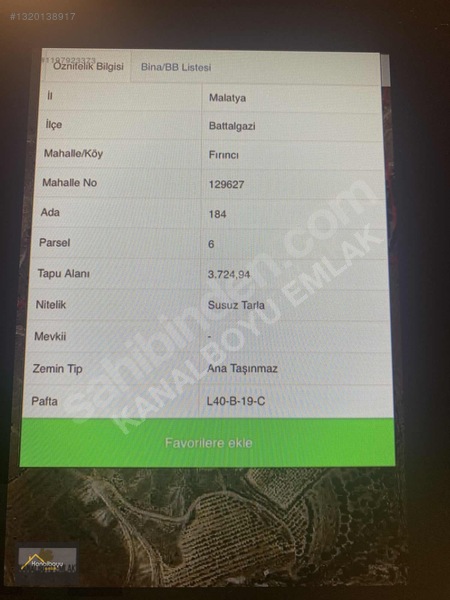 Malatyanın Gözdesi Fırıncı Mah'de 10.567 M2 Satılık Fırsat Tarla — fotoğraf 11