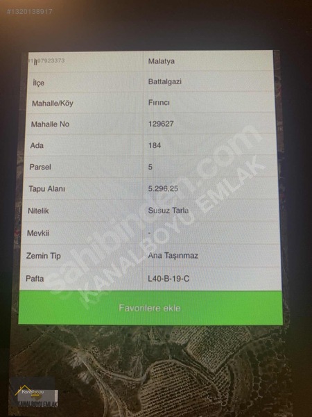 Malatyanın Gözdesi Fırıncı Mah'de 10.567 M2 Satılık Fırsat Tarla — fotoğraf 13
