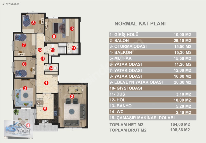 Kd Yapı Gayrimenkul'den Rte Bulvarı Satılık 5+1 Proje Daireler — fotoğraf 8