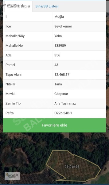 Seydikemer Yakaköy'de 12.468m² Satılık Yatırım Fırsatı Arazi — fotoğraf 5