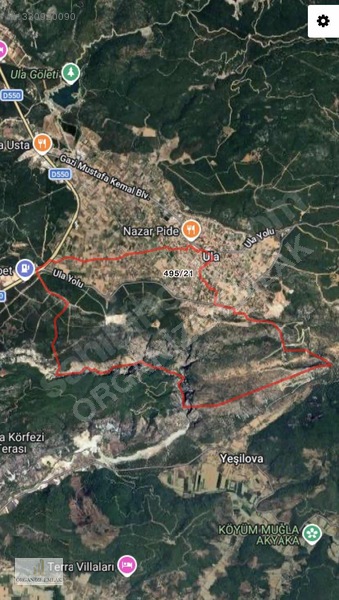 Ula Merkez Demirtaş Mahallesinde Tek Tapu 1.666 M2 Satılık Tarla — fotoğraf 4