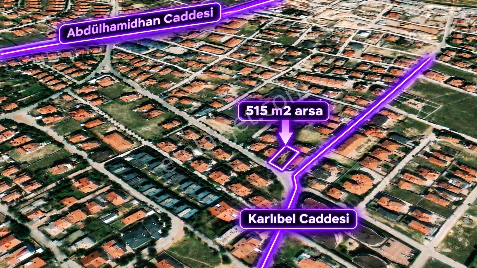 Erenköyde, Karlıbel Caddesi Yakını, 515 M² Villa Arsası