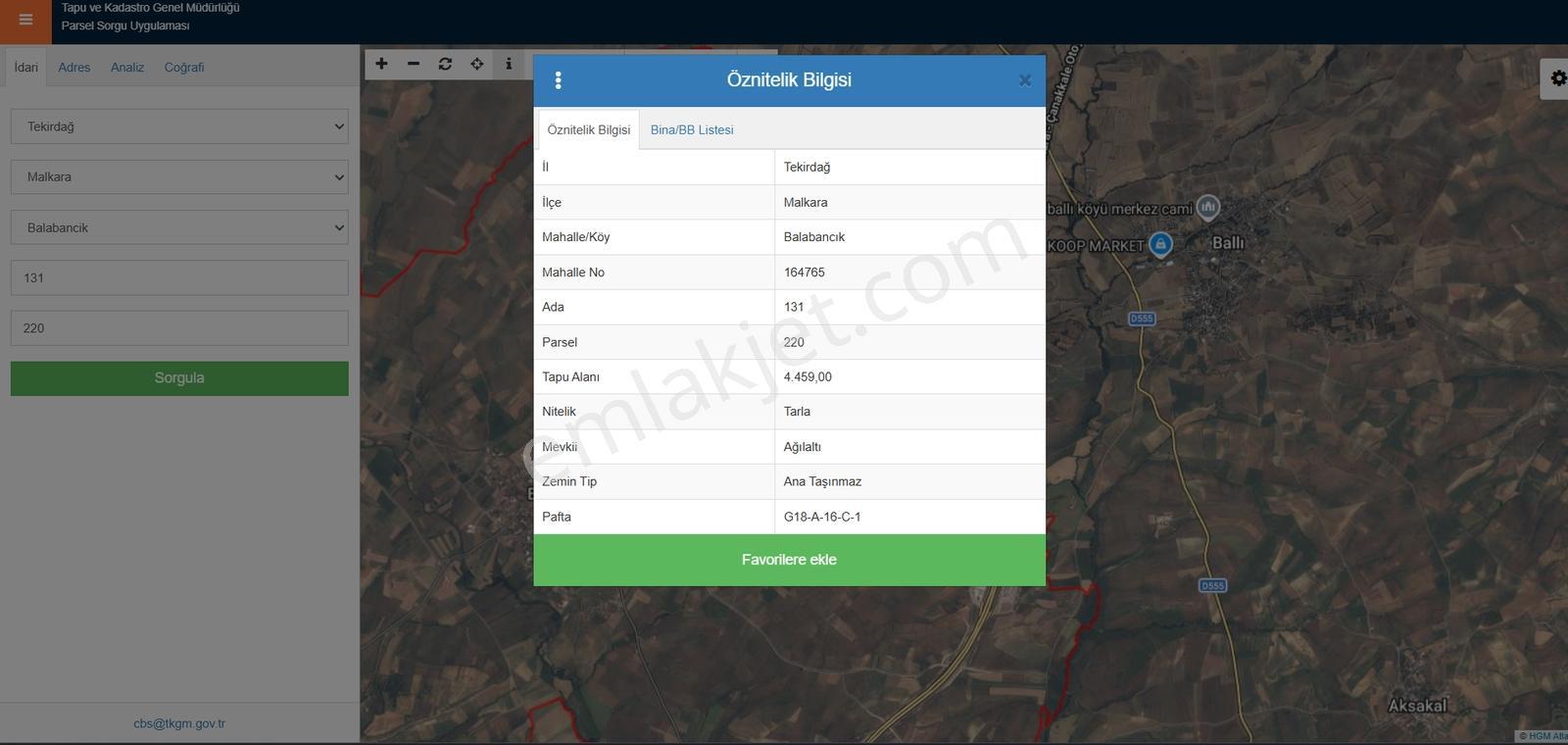 Malkara'da Satılık Fırsat Tarla — fotoğraf 2