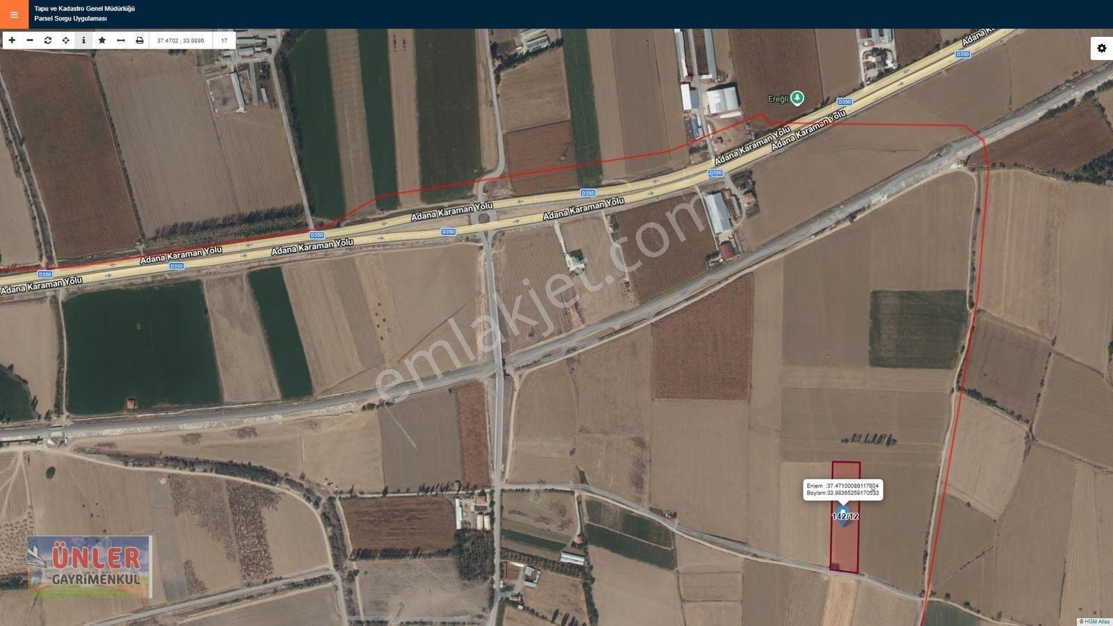 Melicekte Asfalt Şantiyesinin Arkasında Tek Tapu 7912 Metrekare Satılık Sulu Tarla — fotoğraf 2