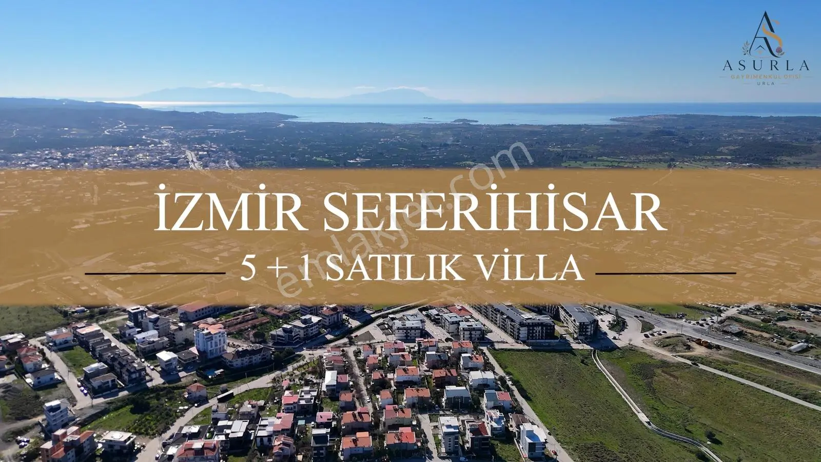İzmir Seferihisar Satılık 5+1 Doğalgazlı | Bahçeli Teraslı Villa