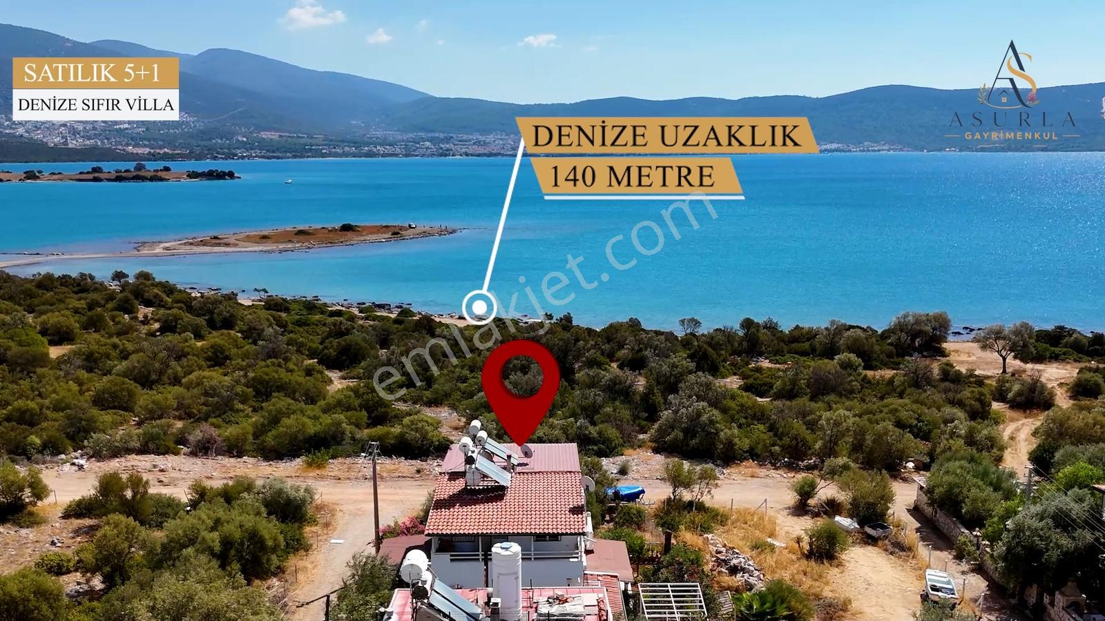 Didim Akbük'de 5+1 Deniz Manzaralı Bahçeli Villa | Denize 140 M. — fotoğraf 6