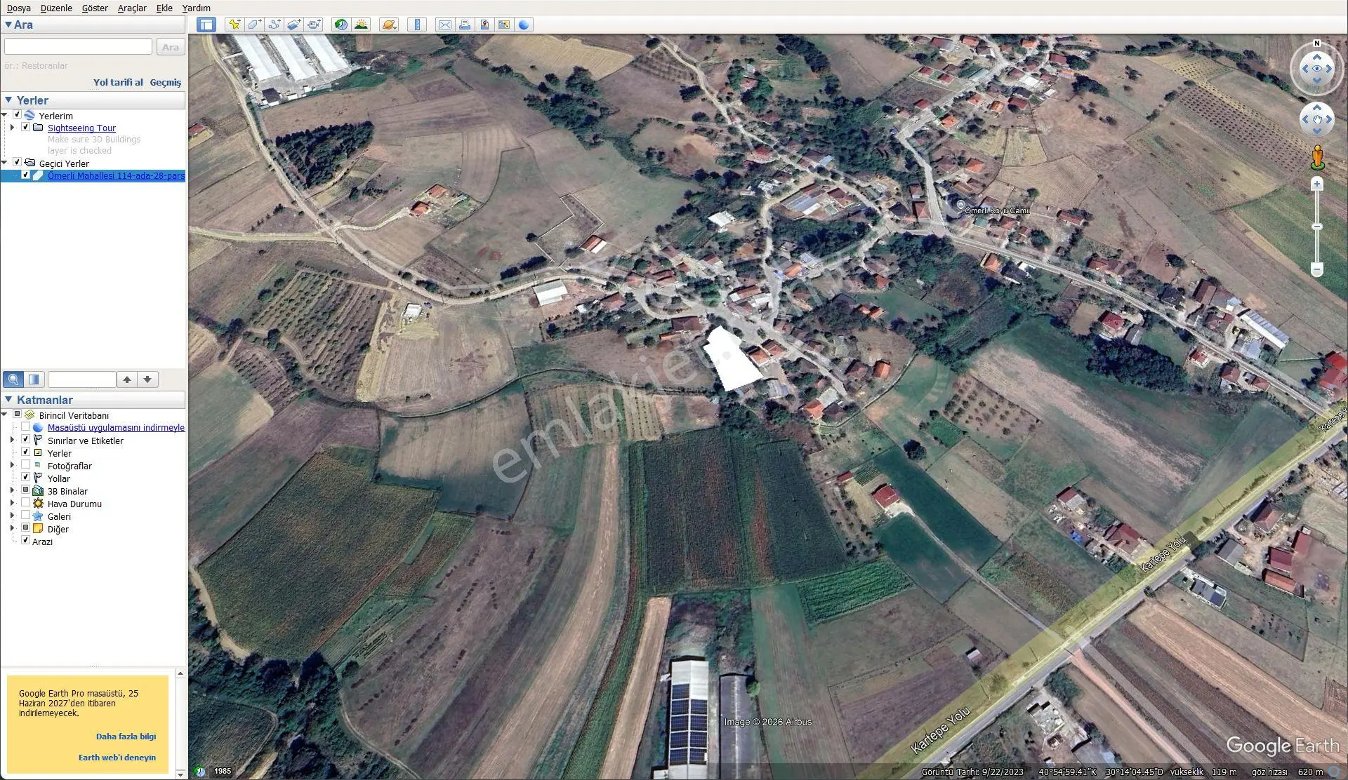 Kandıra/ömerli Köyünde Köy İçi İmarlı Arsa. — fotoğraf 7