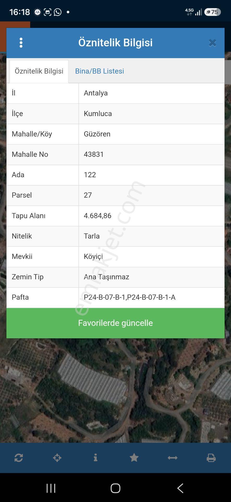 Kumluca Güzören'de Satılık 500 M² Köyiçi Tarla — fotoğraf 3