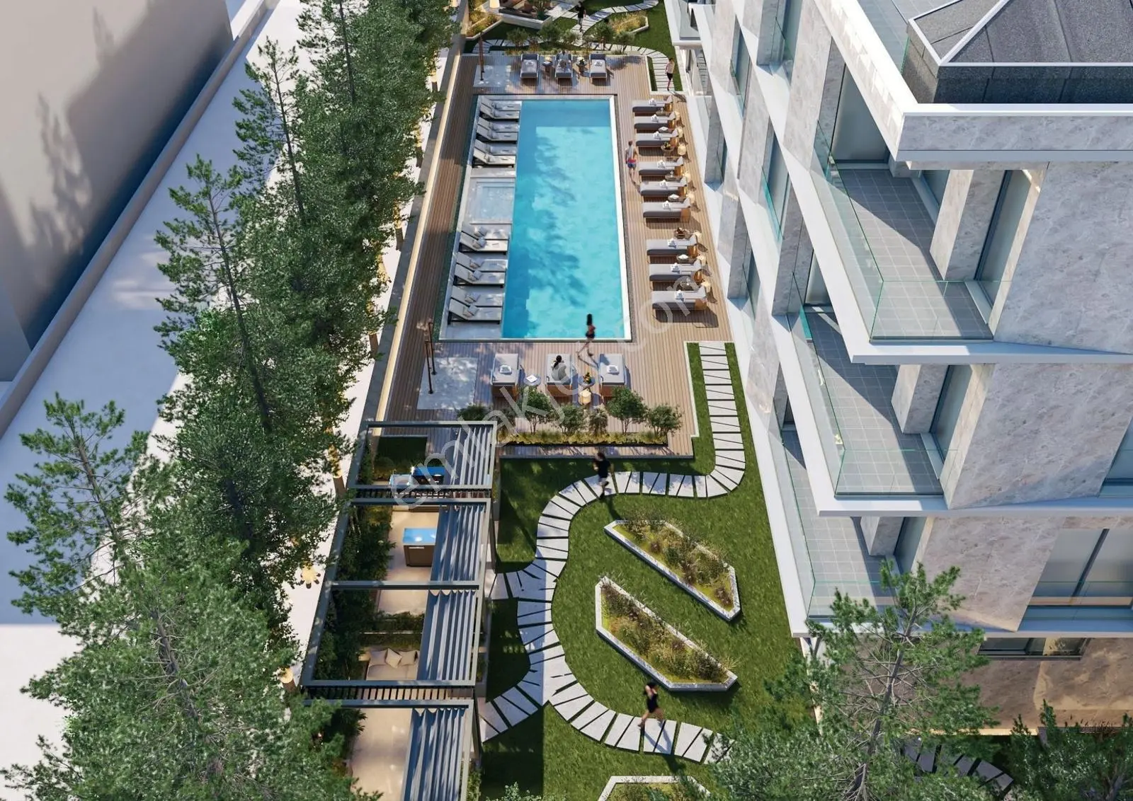Suadiye Sahilde Az Katlı Butik Sitede 220 M2 Net Sıfır Daire — fotoğraf 33