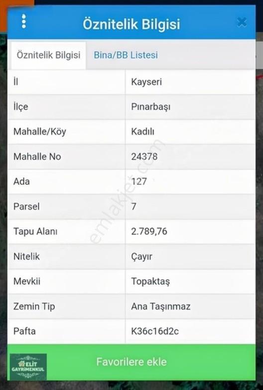 Kayseri Pınarbaşında Satılık Tarla — fotoğraf 8