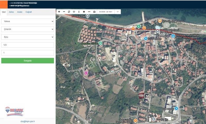 Re/Max Şehir'Den Çınarcık Koru'Da Konut İmarlı Satılık Arsa