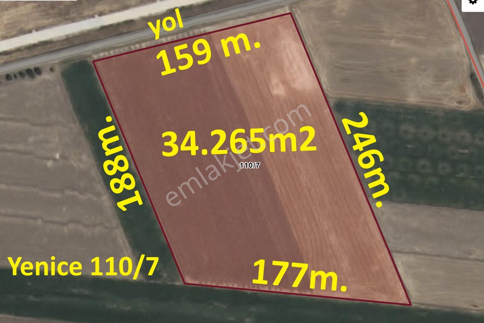 *Nova* Yenice'De Havaalanına Sıfır 34.265M2 Fırsat Tarla!