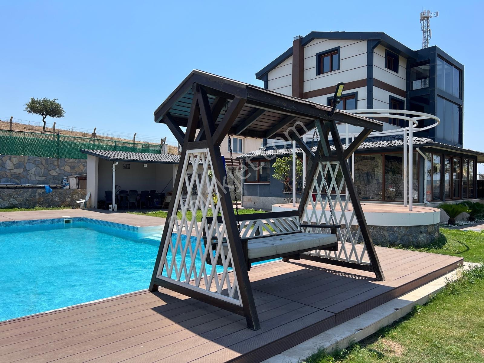 Seferihisar Ulamış'ta Satılık Müstakil Havuzlu Villa Ve Arsa — fotoğraf 10