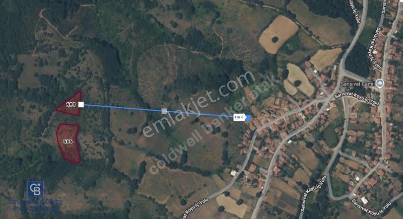 Çanakkale Biga Sarısıvatta Köye Yakın 1.850 M² Yatırımlık Tarla