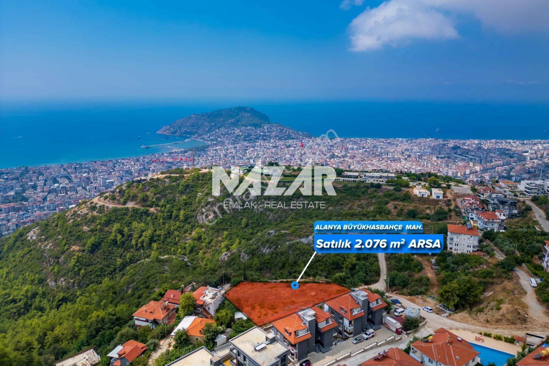 Alanya Büyükhasbahçe’de Deniz Manzaralı 2.076 M2 İmarlı Arsa — fotoğraf 2