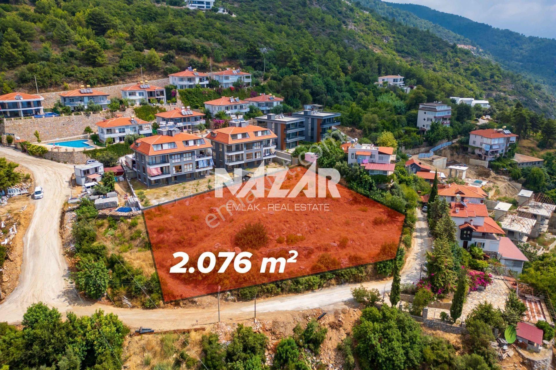 Alanya Büyükhasbahçe’de Deniz Manzaralı 2.076 M2 İmarlı Arsa — fotoğraf 4