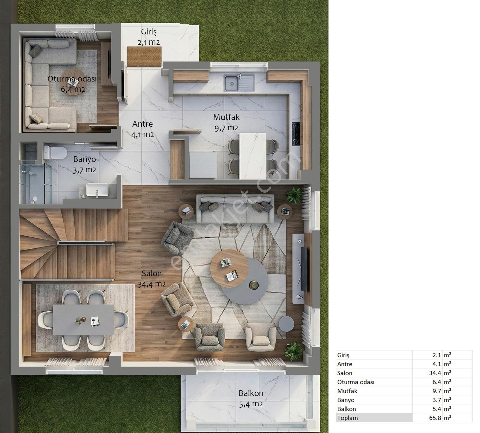Silivri Ortaköyde Deniz Manzaralı 231m² Sıfır Villa Projesi — fotoğraf 7