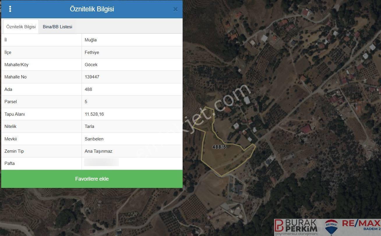Burak Perkim 'den Fethiye Göcekte Satılık Tarla — fotoğraf 7